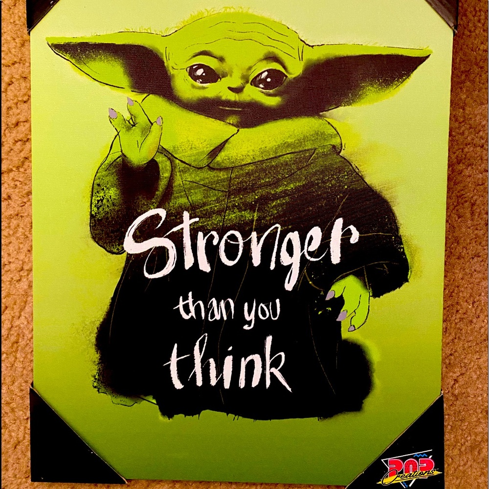 Yoda picture canvas